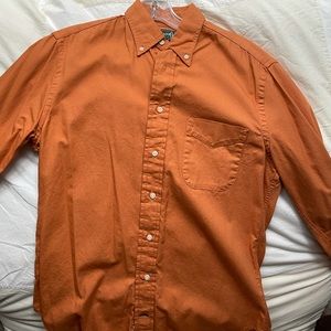 Gitman Bros Vintage orange button down shirt